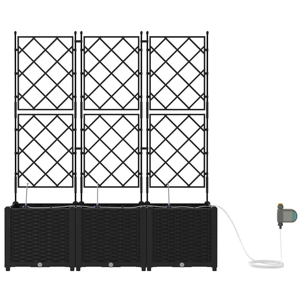 Garden Black 120 x 40 x 142 cm Steel