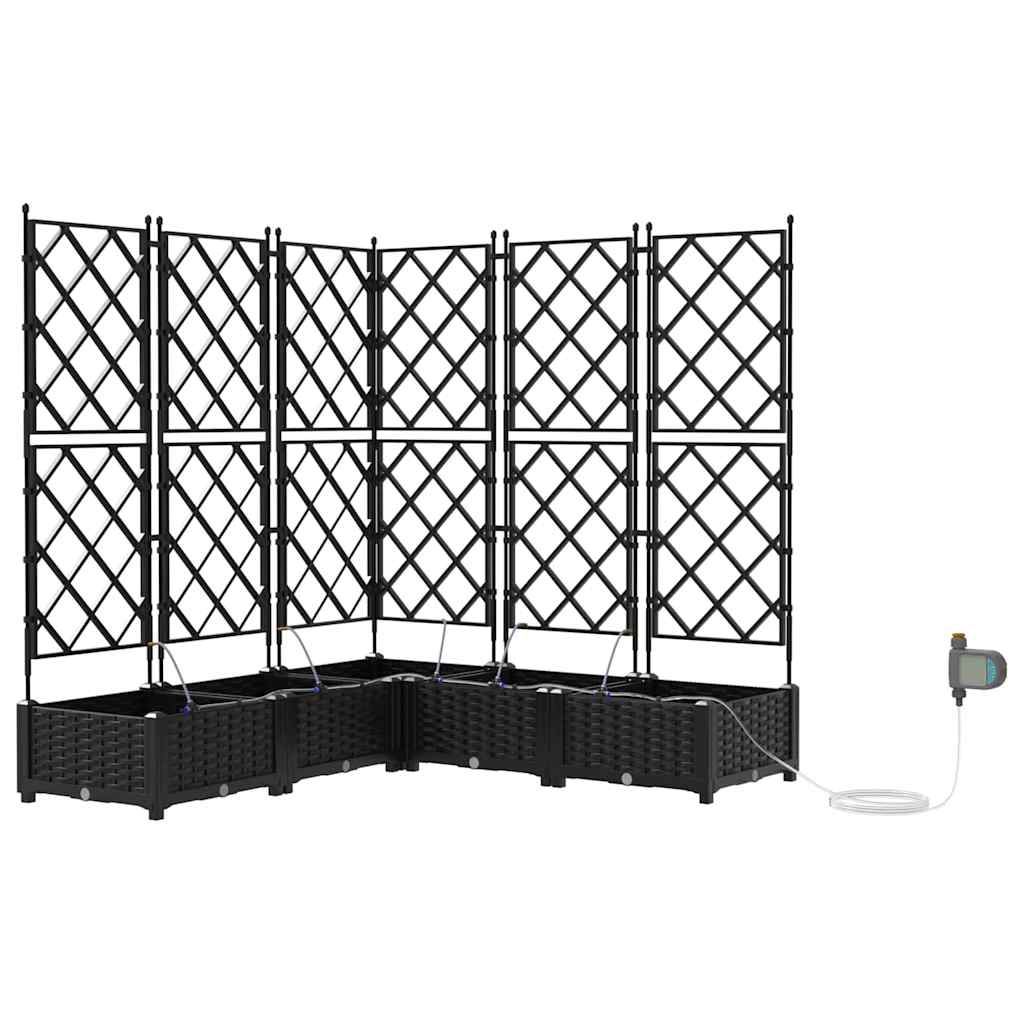 Garden Black 120 x 120 x 126 cm Steel