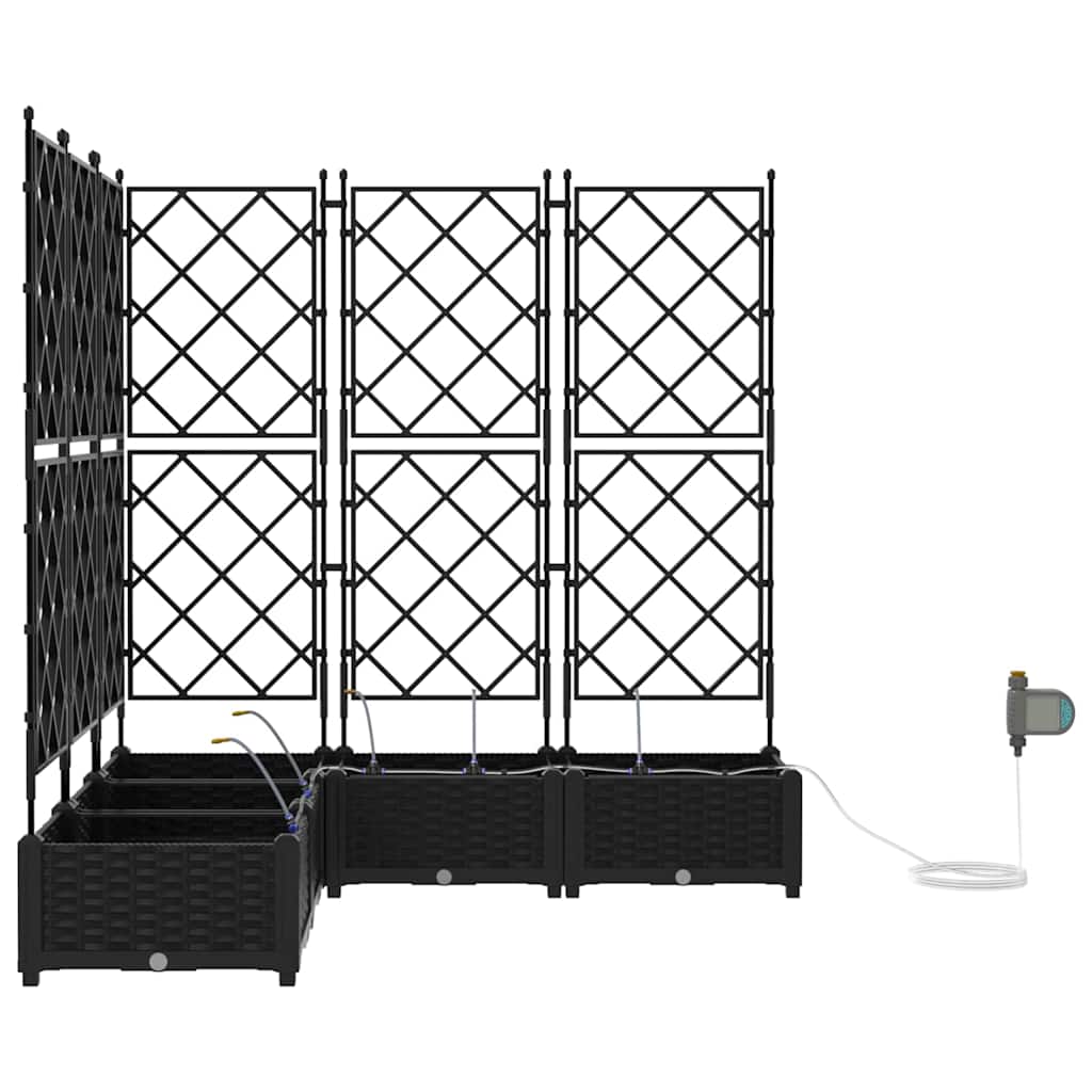 Garden Black 120 x 120 x 126 cm Steel