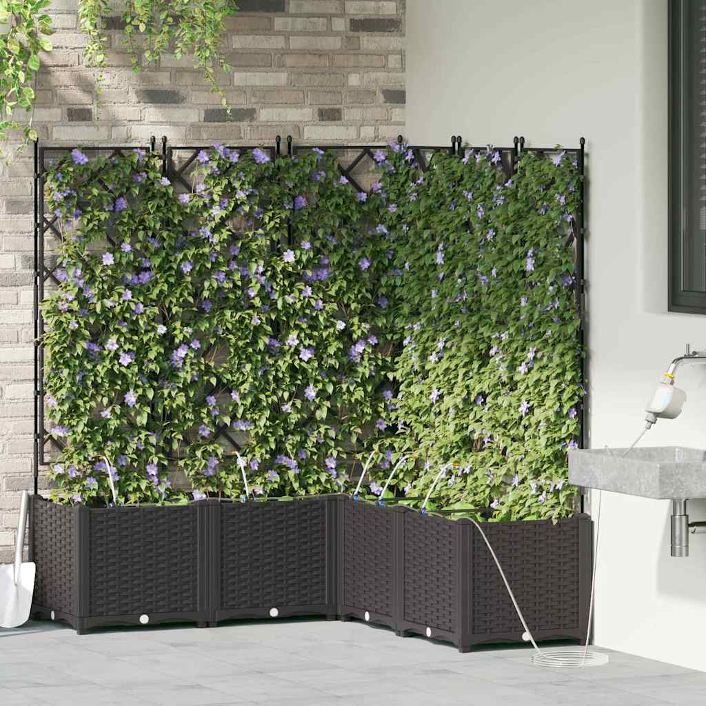 Garden Black 120 x 120 x 142 cm Steel