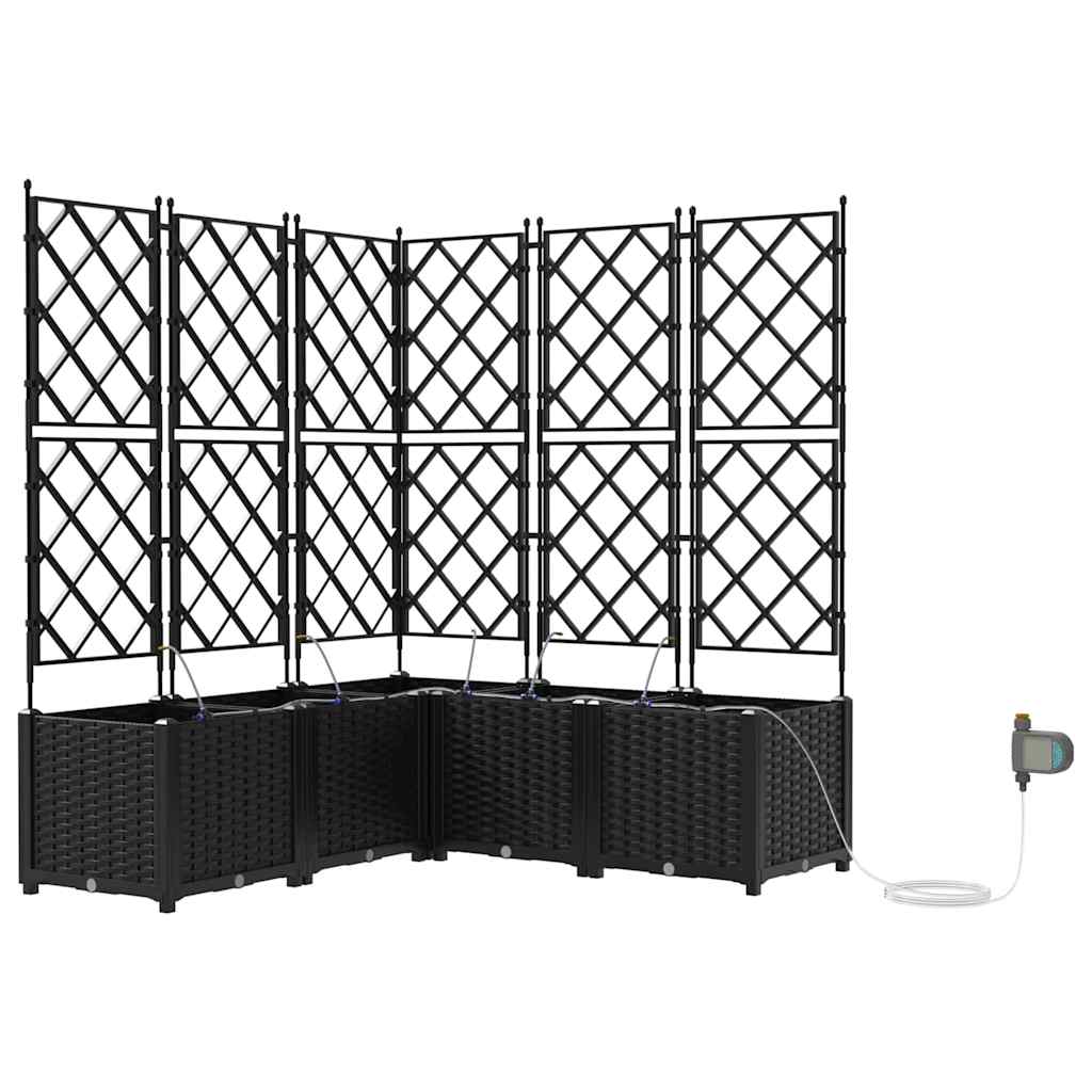 Garden Black 120 x 120 x 142 cm Steel