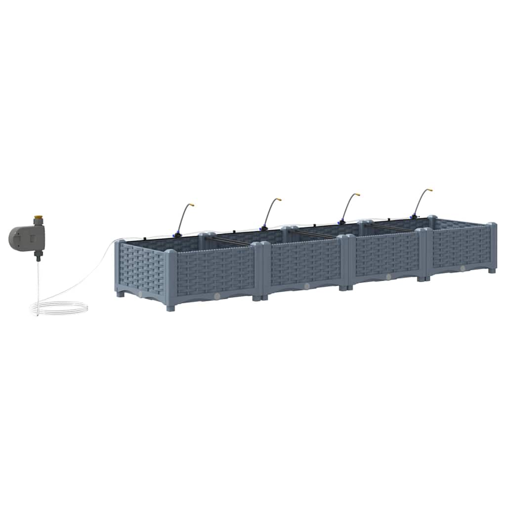 Garden Light grey 160 x 40 x 22 cm Steel