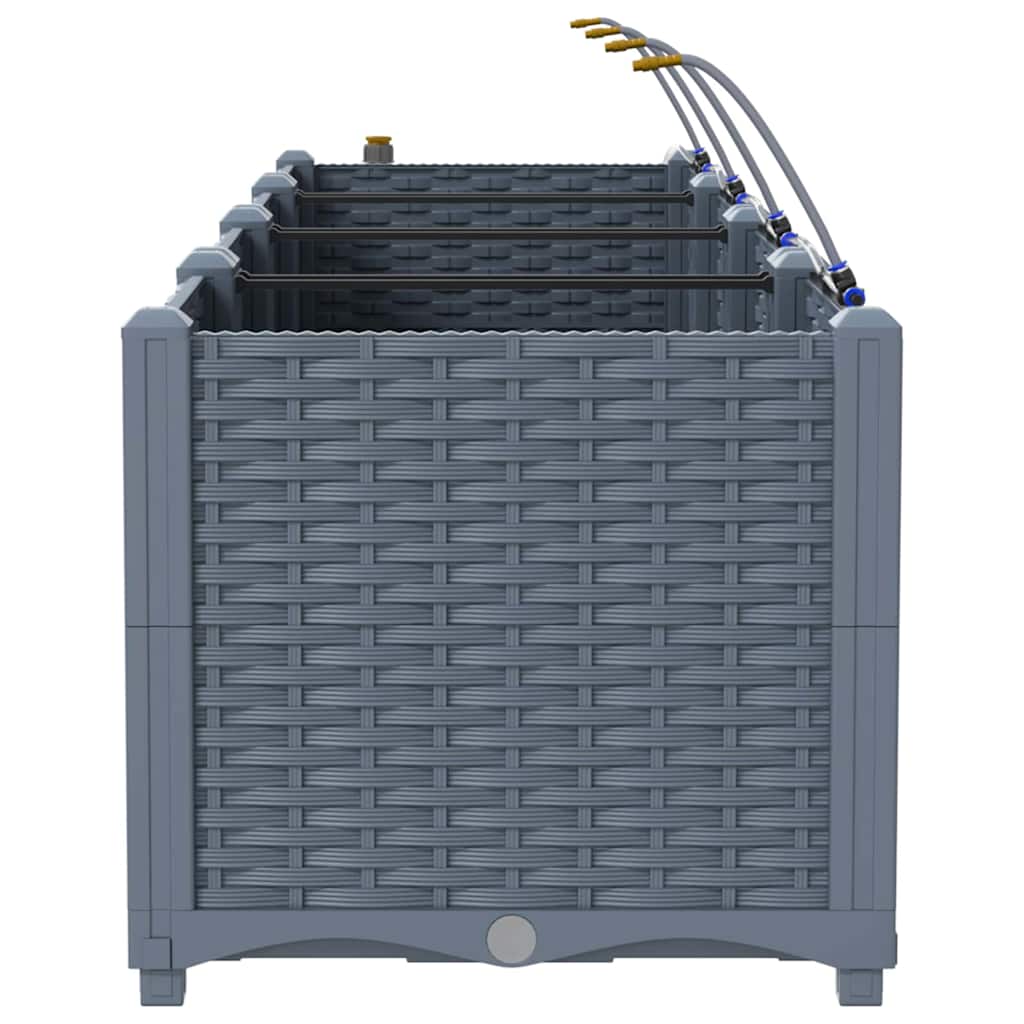 Garden Light grey 120 x 40 x 37.5 cm Steel