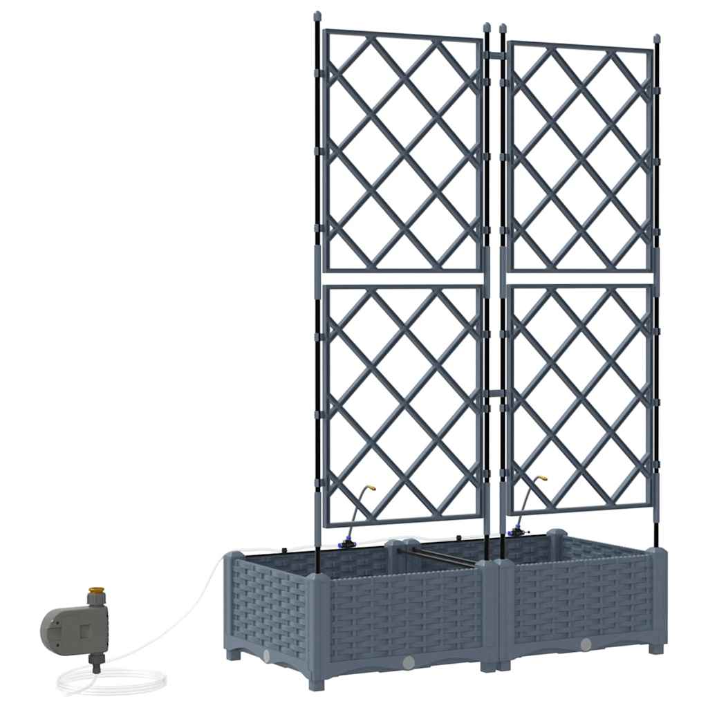 Garden Light grey 80 x 40 x 126 cm Steel