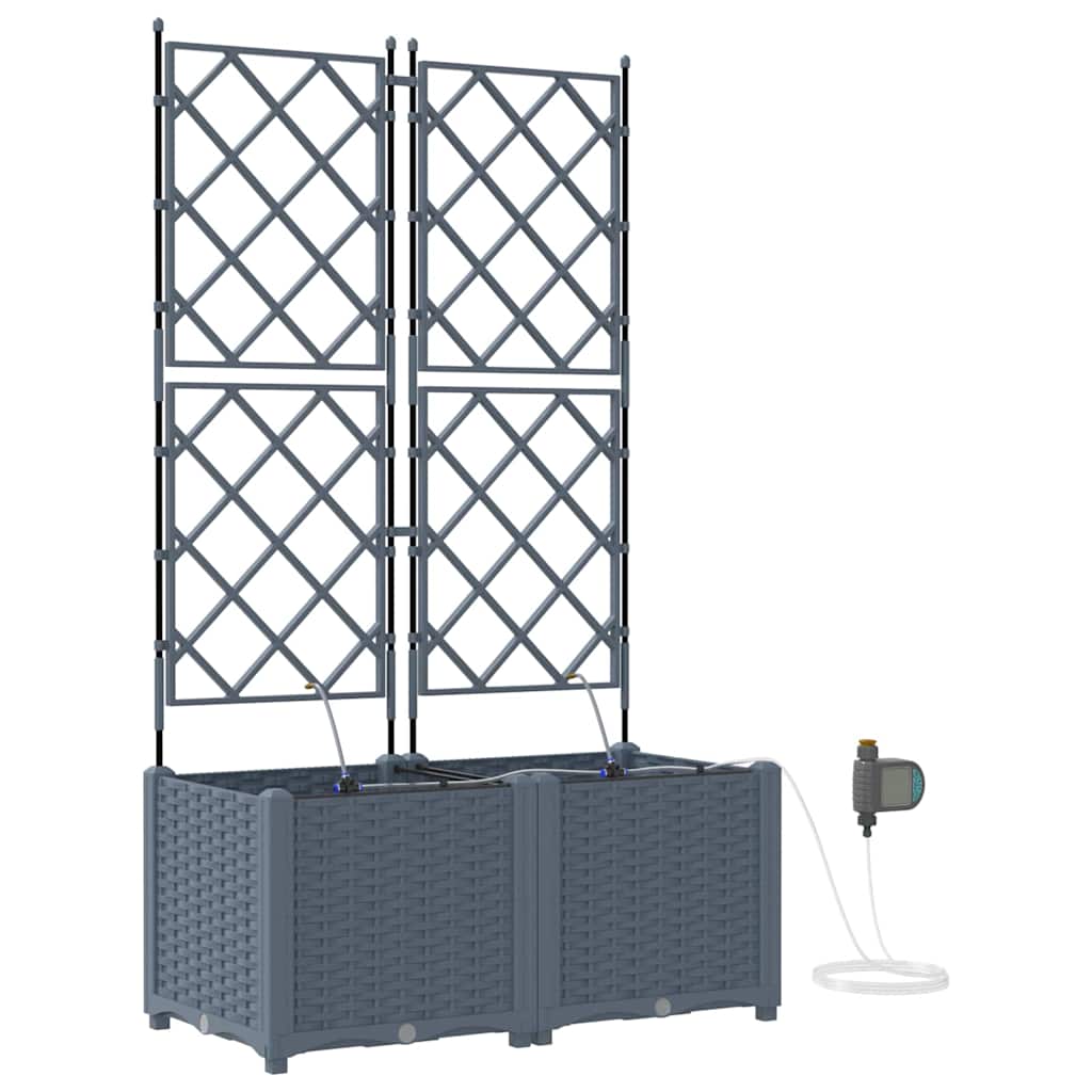 Garden Light grey 80 x 40 x 142 cm Steel