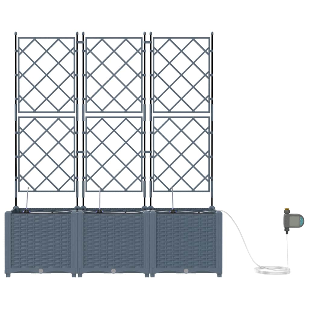 Garden Light grey 120 x 40 x 142 cm Steel