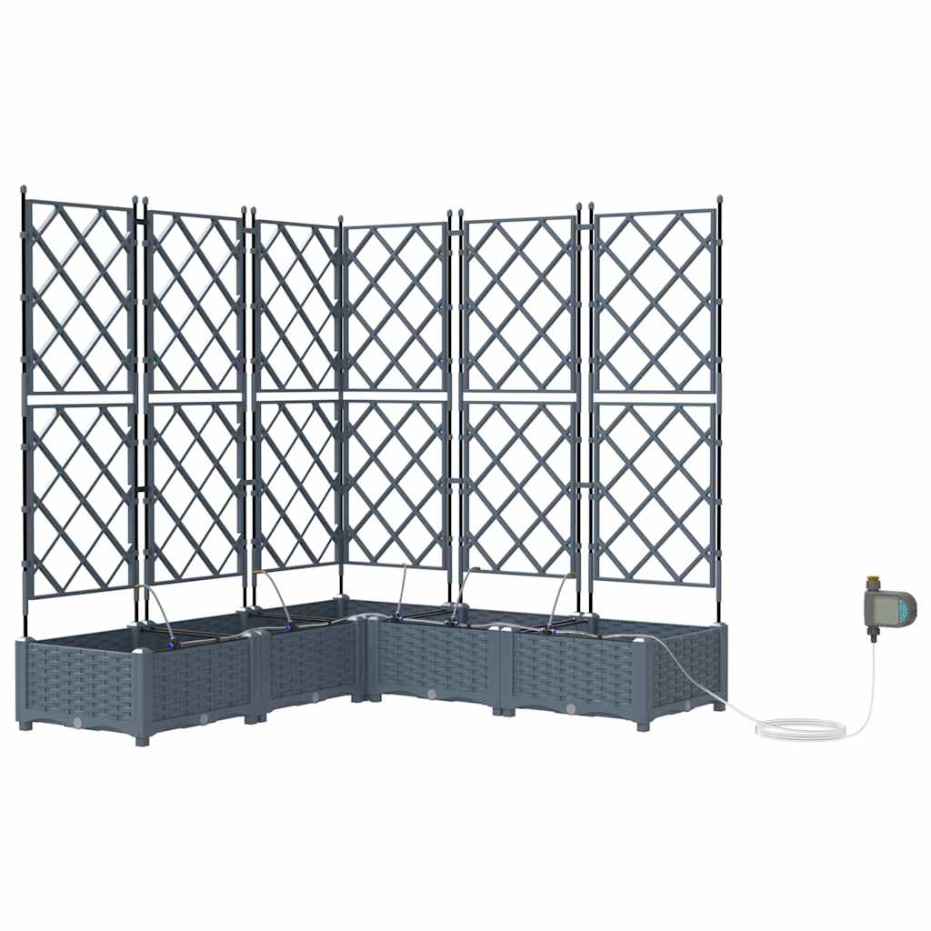 Garden Light grey 120 x 120 x 126 cm Steel