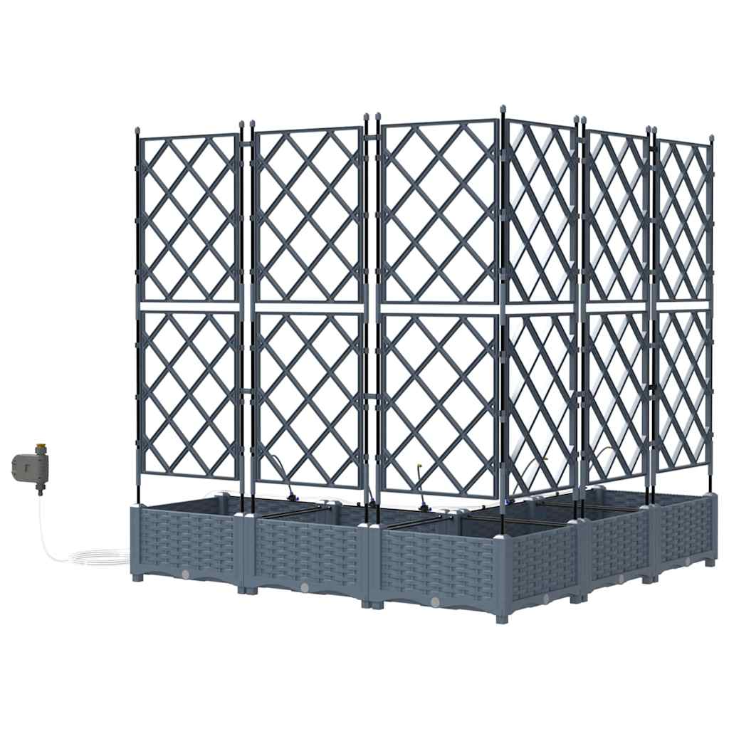 Garden Light grey 120 x 120 x 126 cm Steel