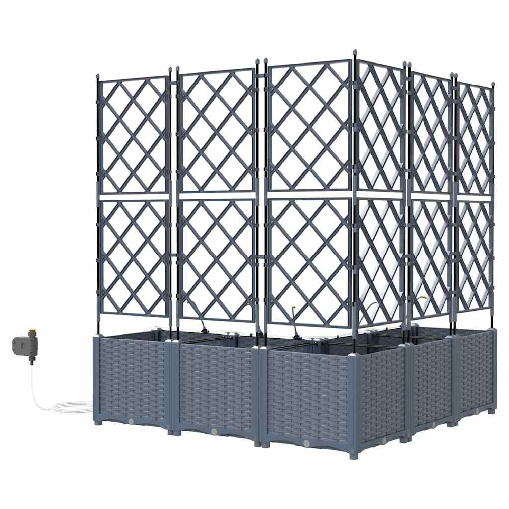 Garden Light grey 120 x 120 x 142 cm Steel