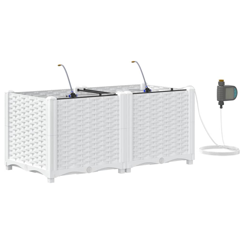 Garden White 80 x 40 x 37.5 cm Steel