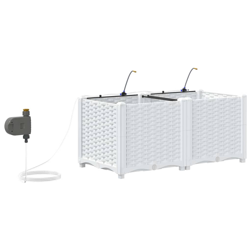 Garden White 80 x 40 x 37.5 cm Steel