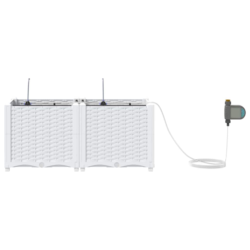 Garden White 80 x 40 x 37.5 cm Steel