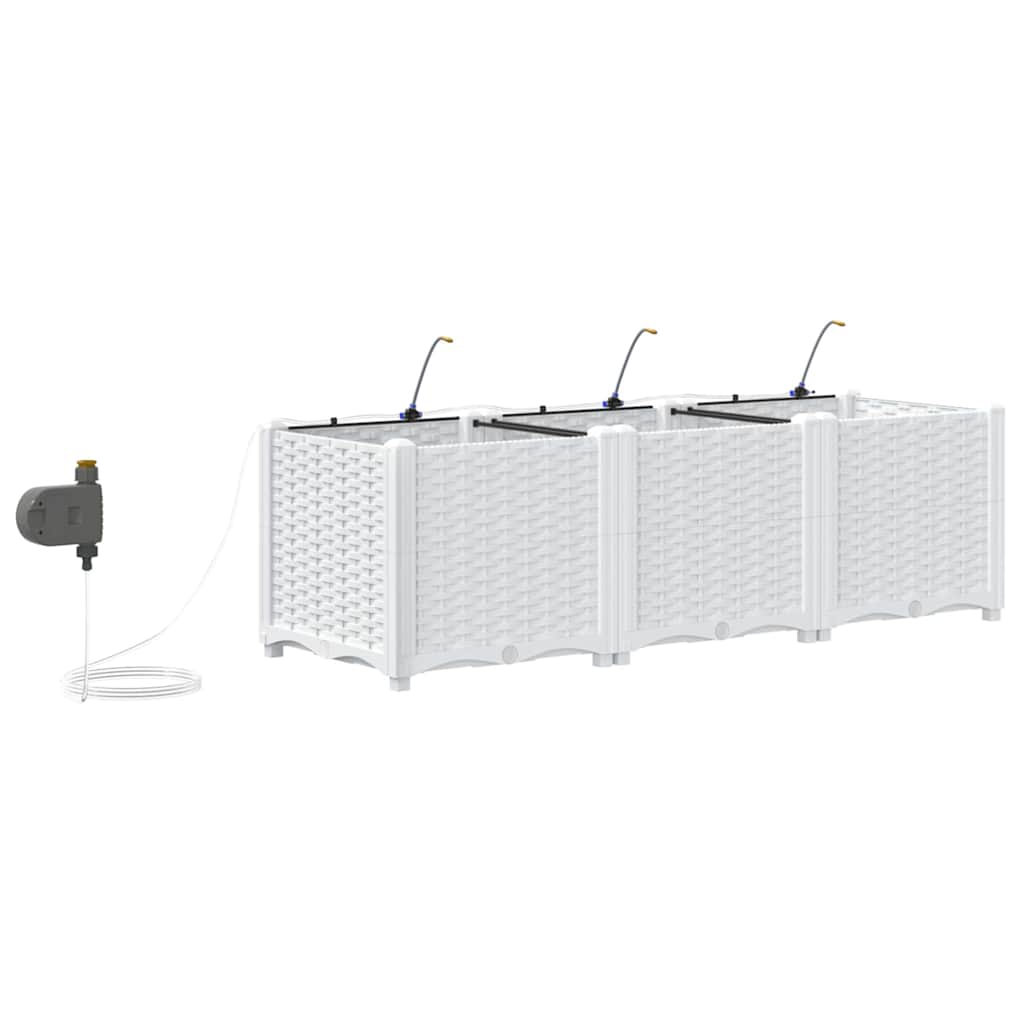 Garden White 120 x 40 x 37.5 cm Steel