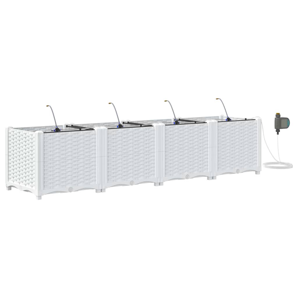 Garden White 160 x 40 x 37.5 cm Steel