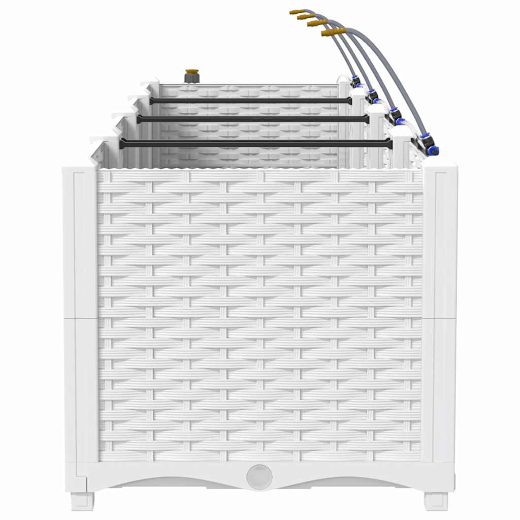 Garden White 160 x 40 x 37.5 cm Steel