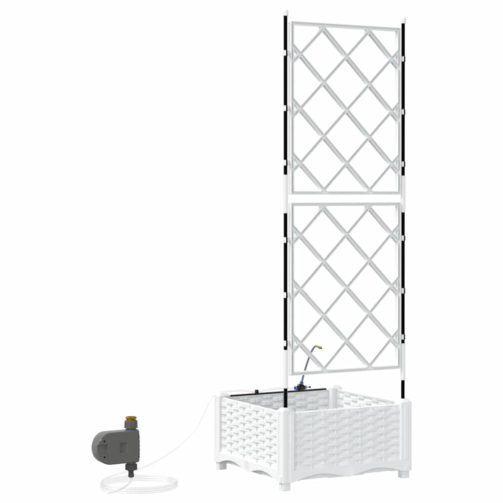 Garden White 40 x 40 x 126 cm Steel