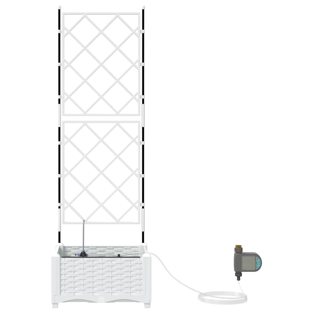 Garden White 40 x 40 x 126 cm Steel