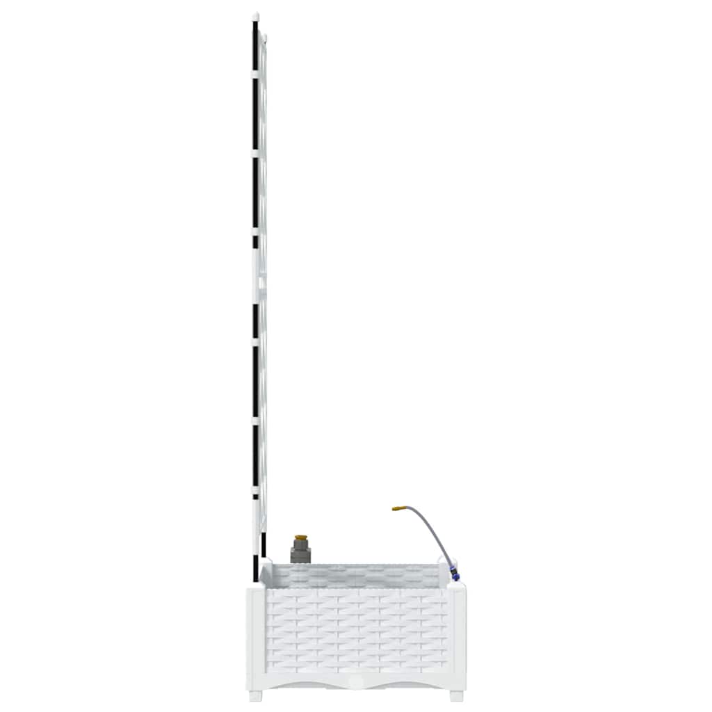 Garden White 40 x 40 x 126 cm Steel