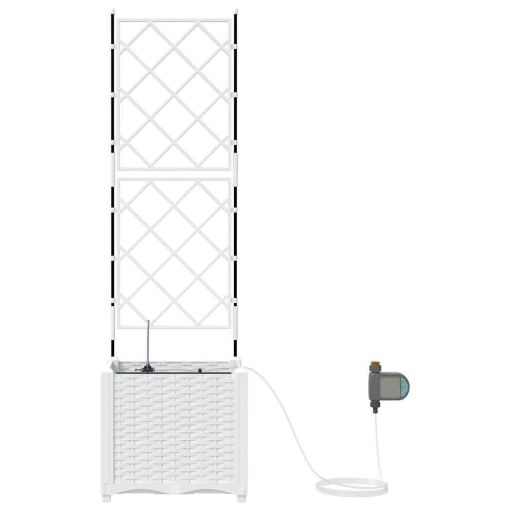 Garden White 40 x 40 x 142 cm Steel