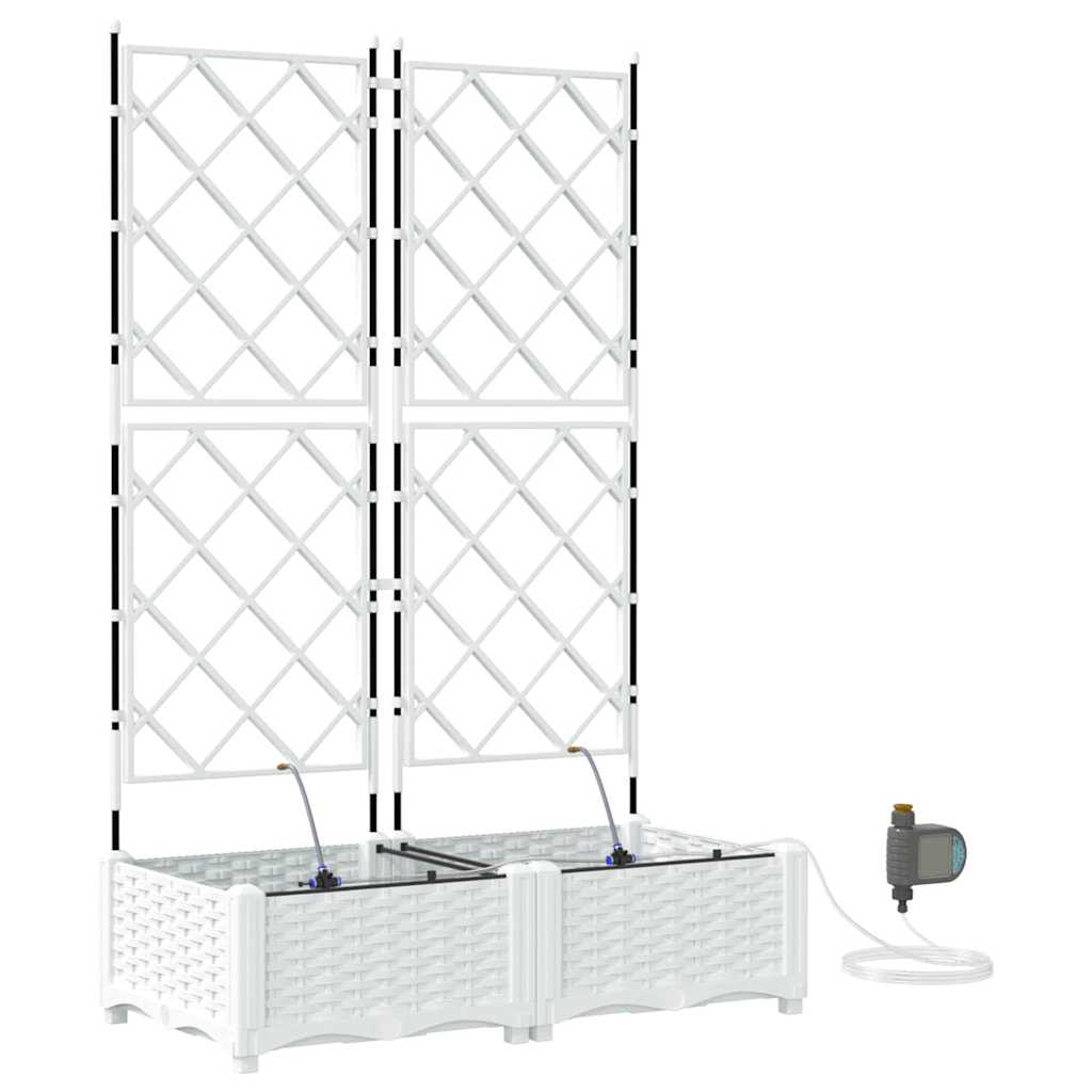 Garden White 80 x 40 x 126 cm Steel