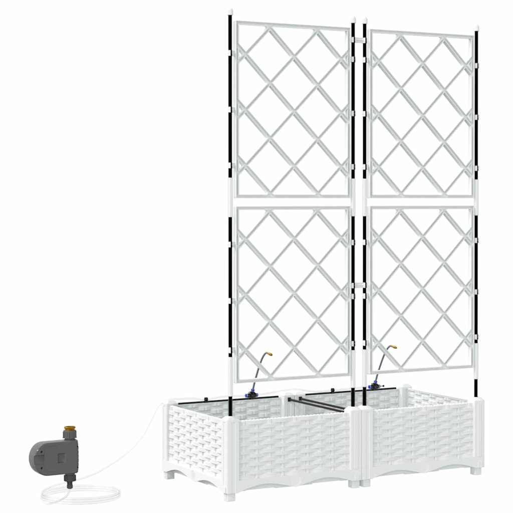 Garden White 80 x 40 x 126 cm Steel