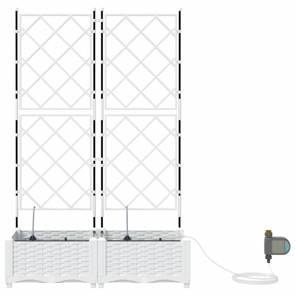 Garden White 80 x 40 x 126 cm Steel