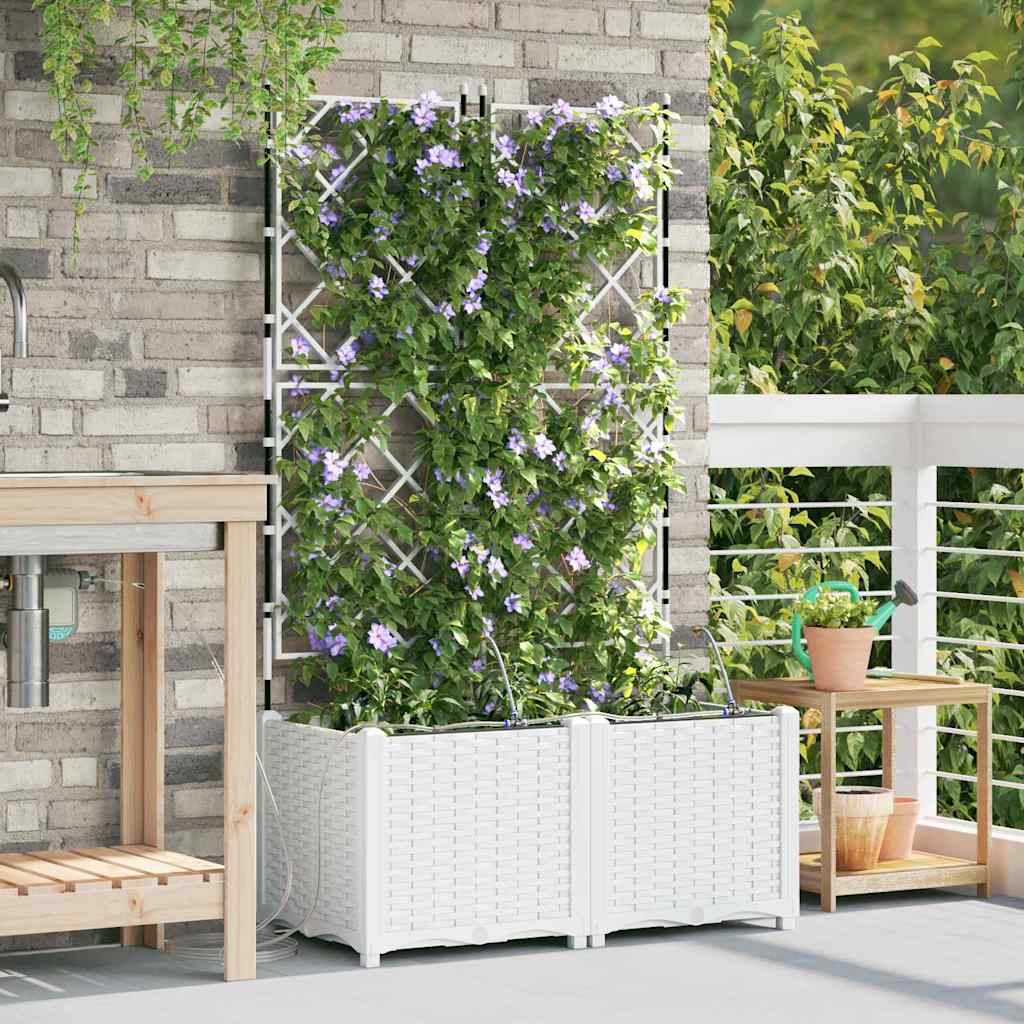 Garden White 80 x 40 x 142 cm Steel