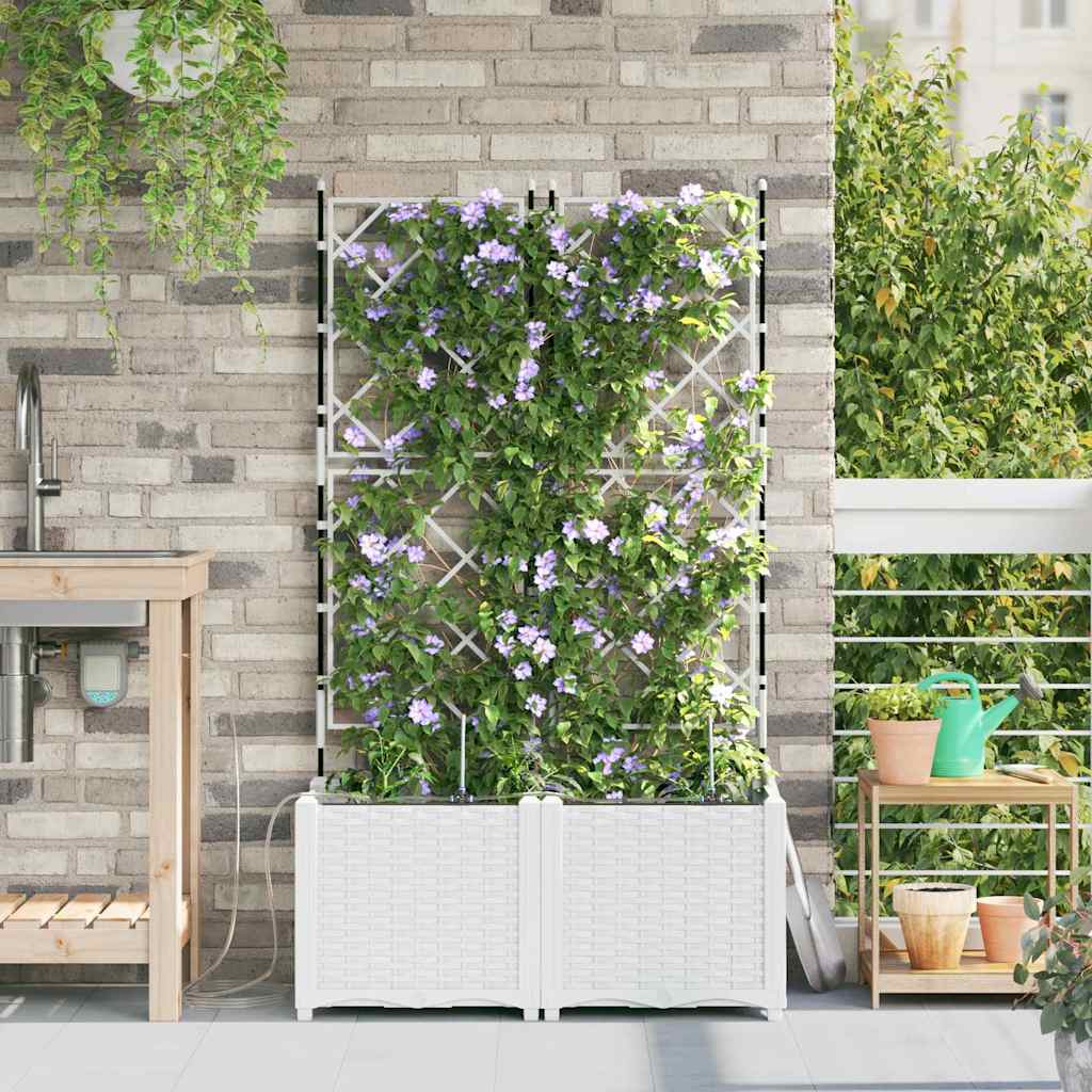 Garden White 80 x 40 x 142 cm Steel