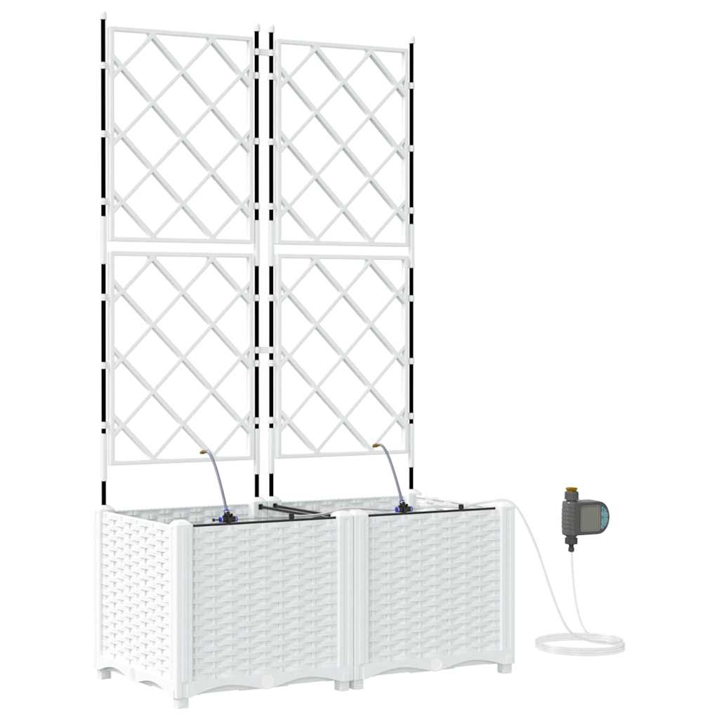 Garden White 80 x 40 x 142 cm Steel