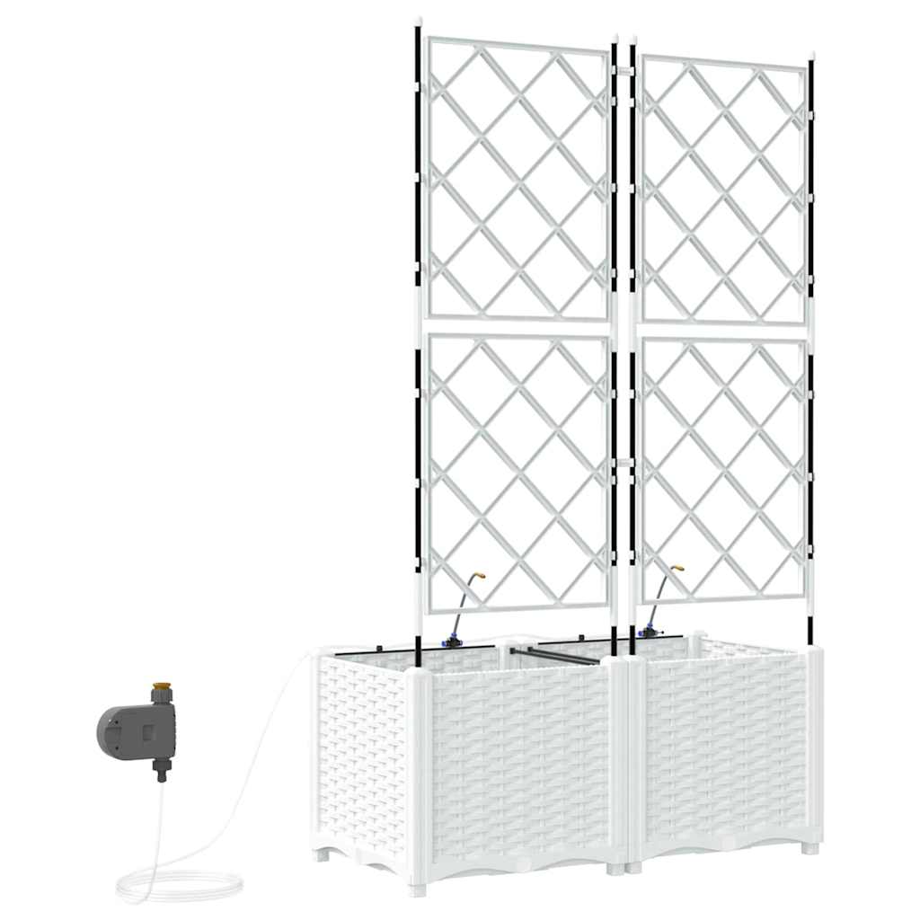 Garden White 80 x 40 x 142 cm Steel