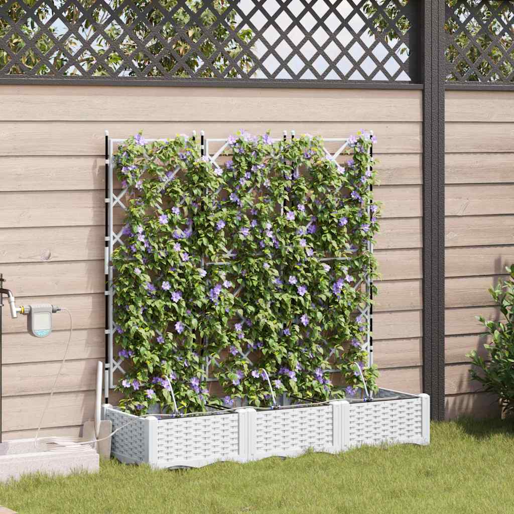 Garden White 120 x 40 x 126 cm Steel
