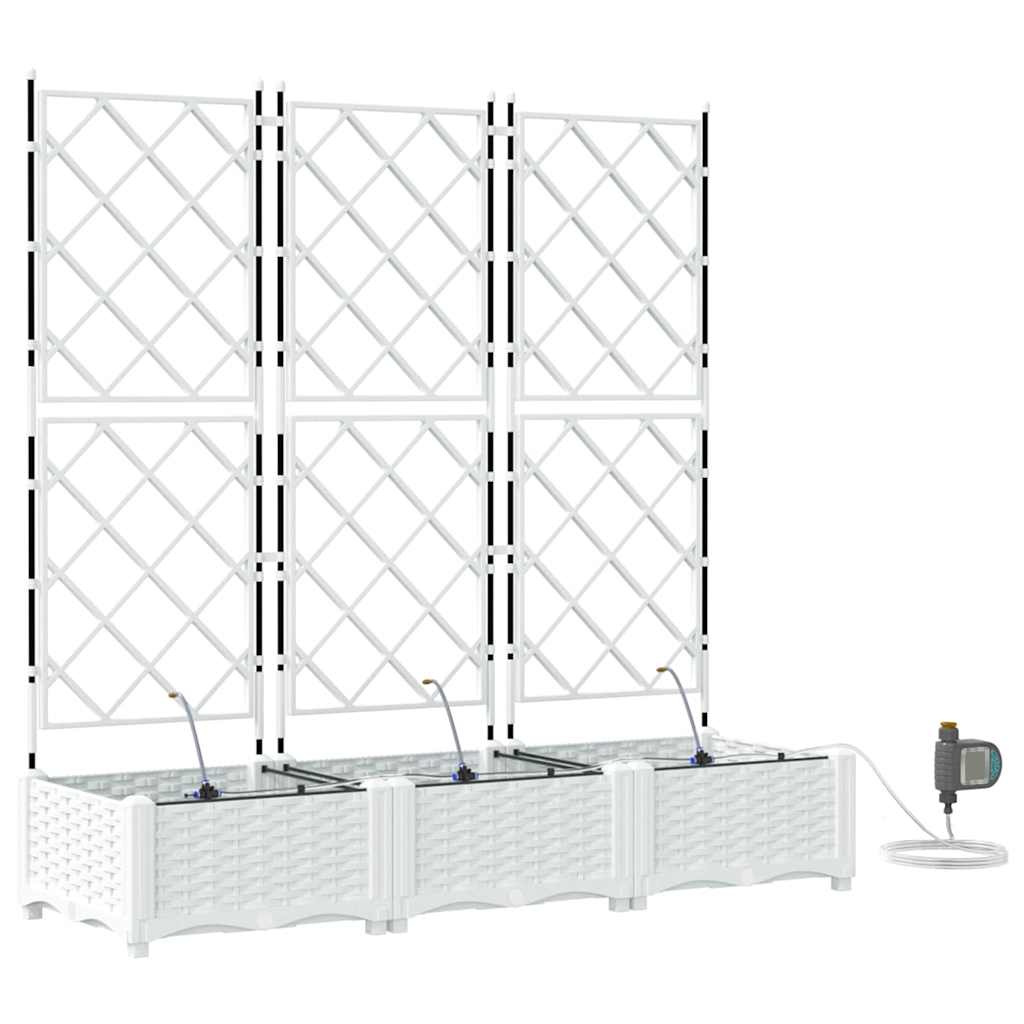 Garden White 120 x 40 x 126 cm Steel