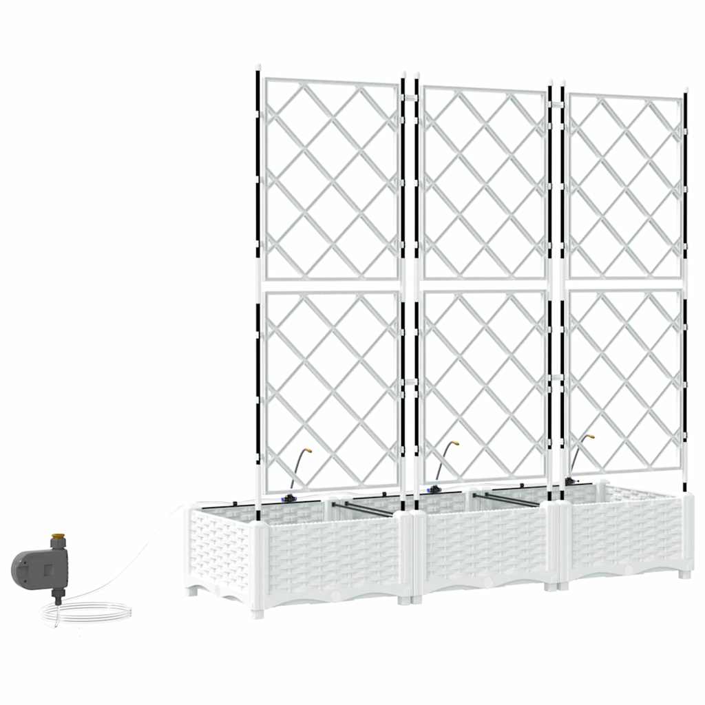 Garden White 120 x 40 x 126 cm Steel