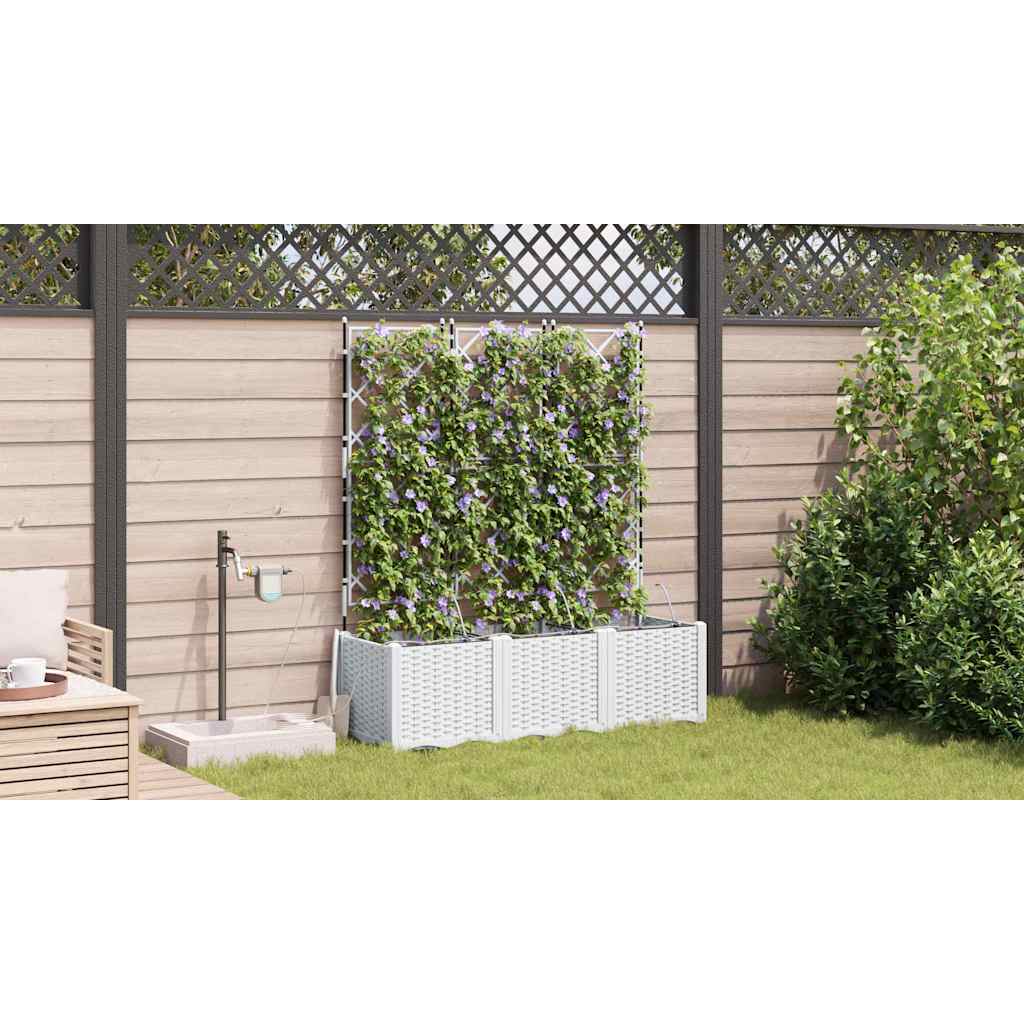 Garden White 120 x 40 x 142 cm Steel