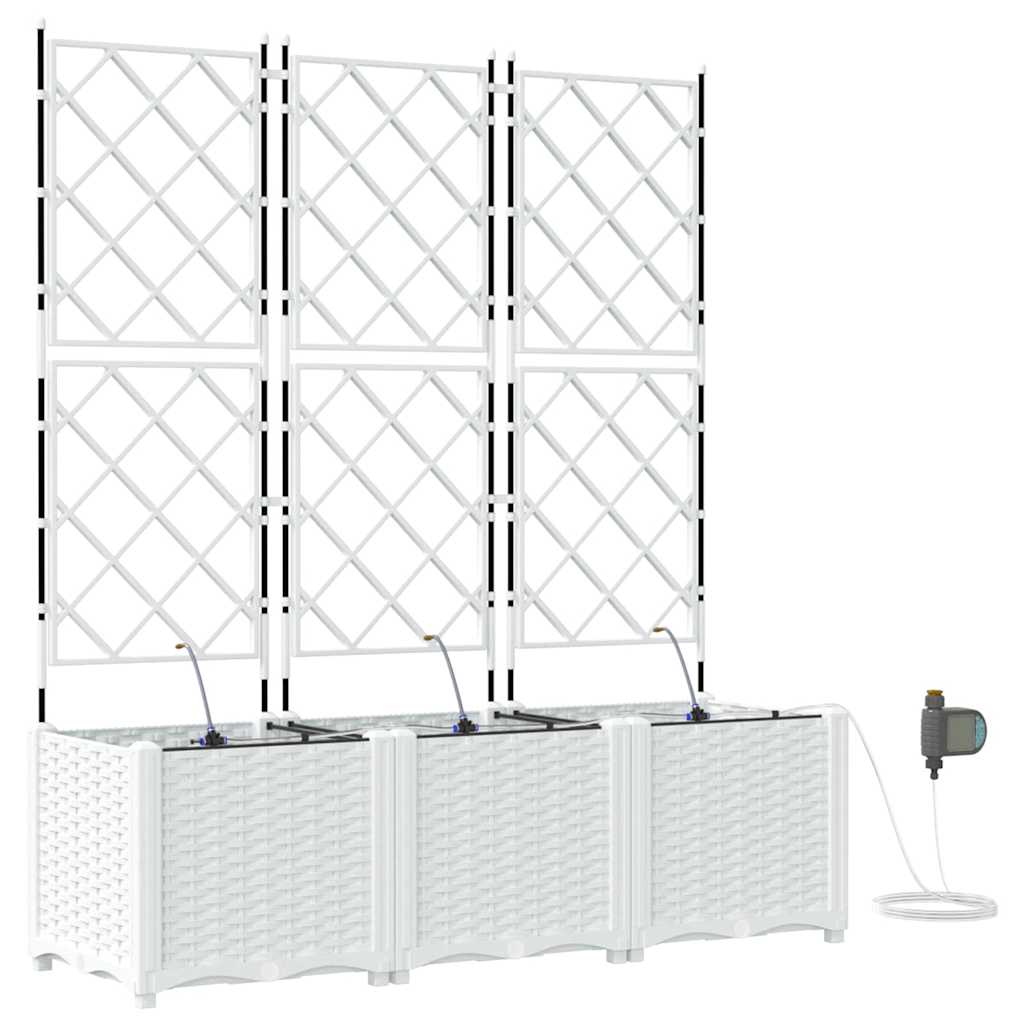 Garden White 120 x 40 x 142 cm Steel