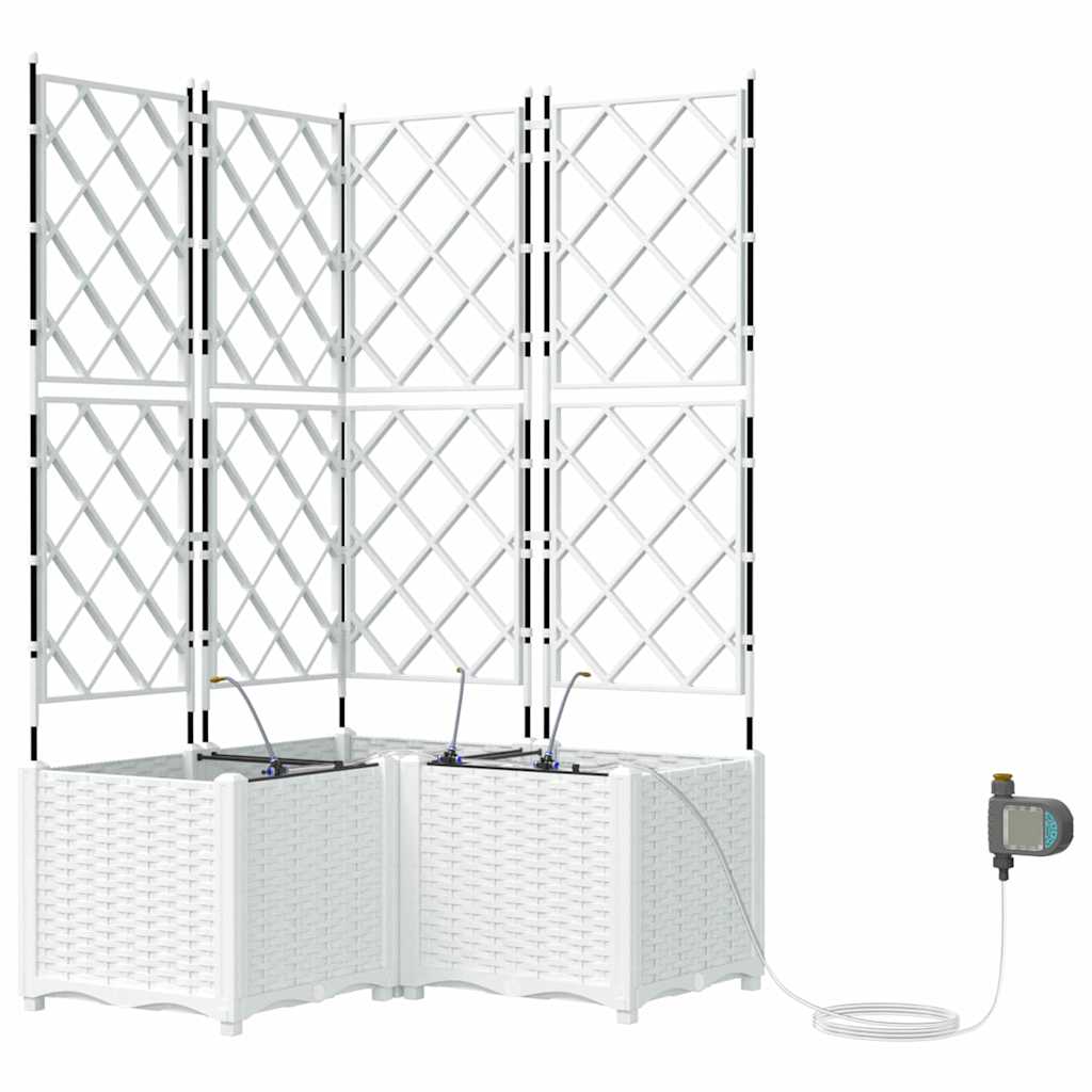 Garden White 80 x 80 x 142 cm Steel