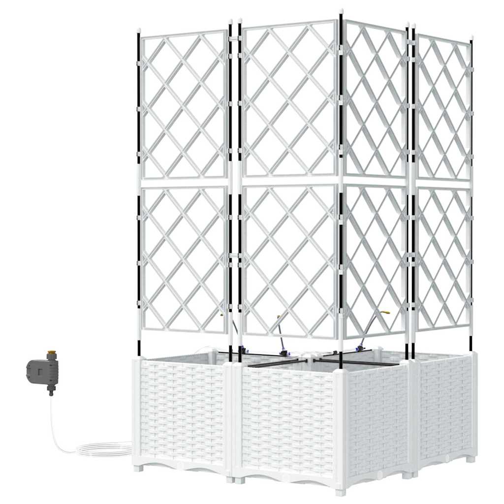 Garden White 80 x 80 x 142 cm Steel