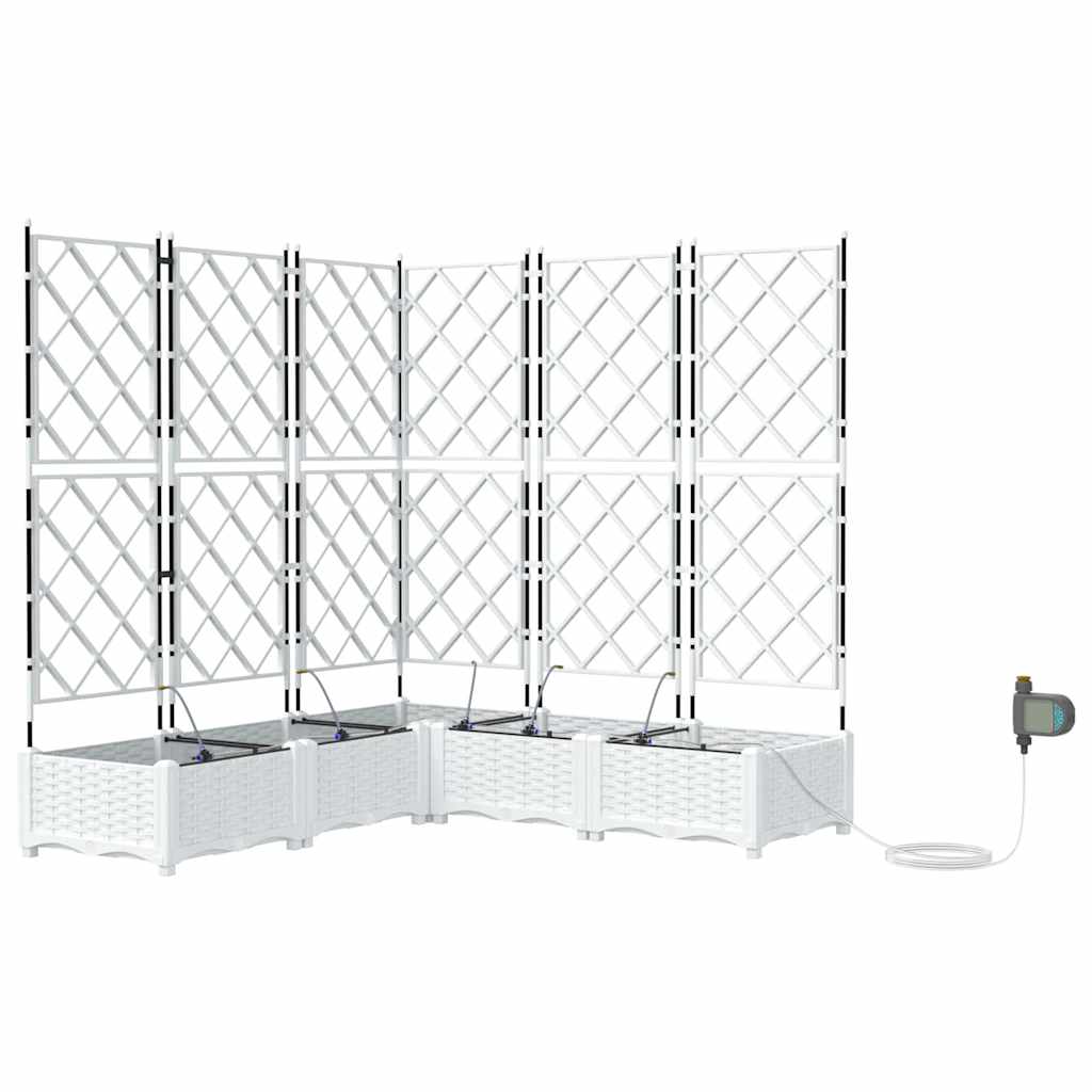 Garden White 120 x 120 x 126 cm Steel