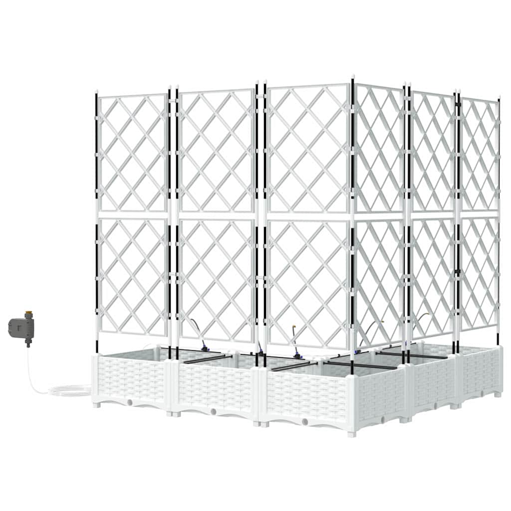 Garden White 120 x 120 x 126 cm Steel