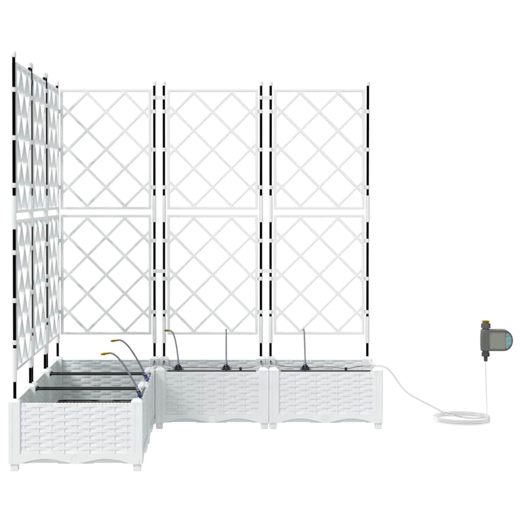 Garden White 120 x 120 x 126 cm Steel