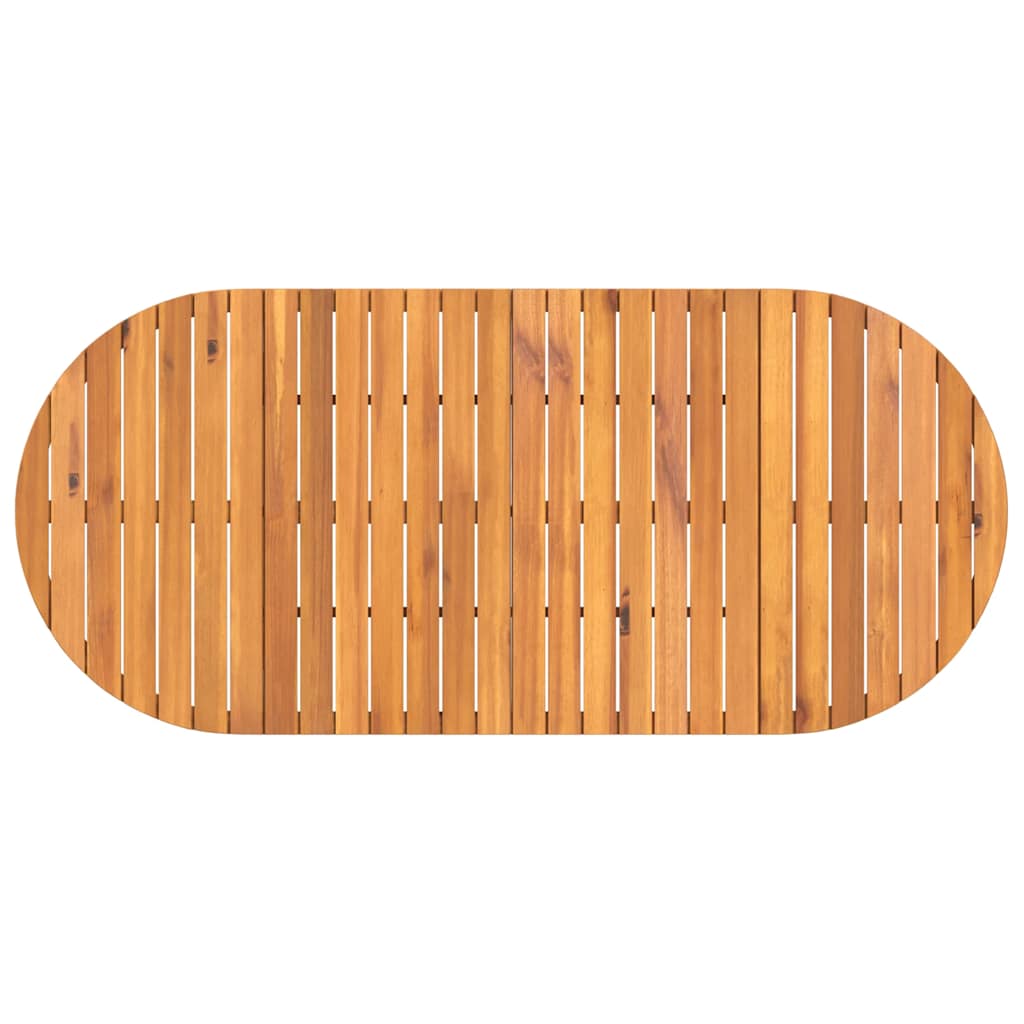 7 Piece Garden Dining Set Solid Wood Acacia