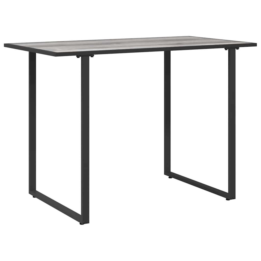 Garden Table Grey 100 x 55 x 70 cm Steel and DPC