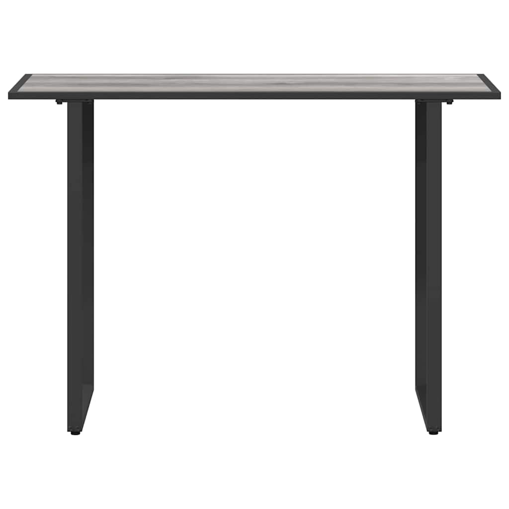 Garden Table Grey 100 x 55 x 70 cm Steel and DPC