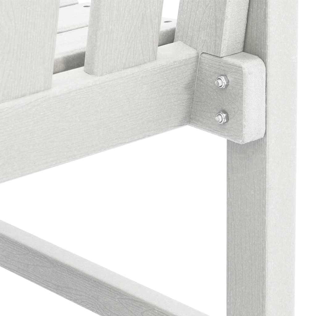 Garden Bench White 120 x 59 x 88 cm HDPE