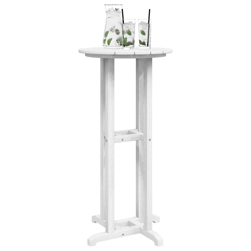 Bar Table White 55 x 55 x 107 cm HDPE