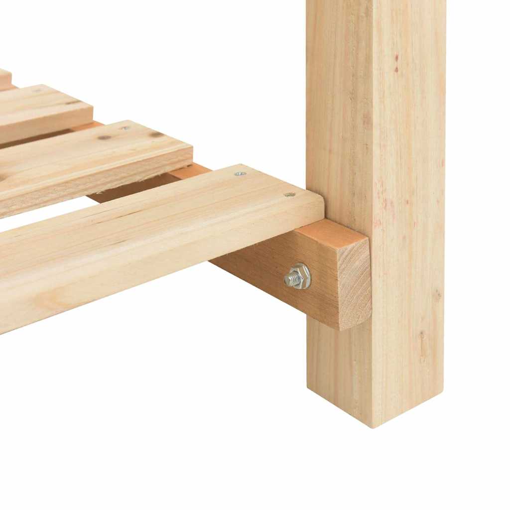 Garden Planter Beige 161 x 43 x 76.5 cm Solid Fir Wood