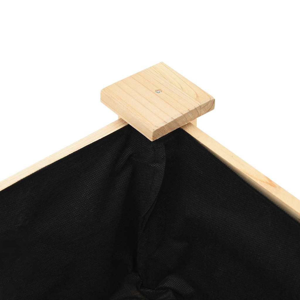 Garden Planter Beige 203 x 53 x 76.5 cm Solid Fir Wood