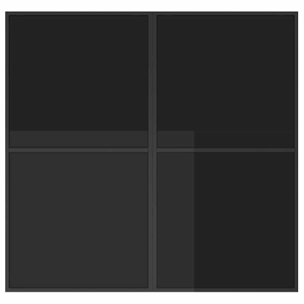 Garden Dining Set 5 pcs Black Steel