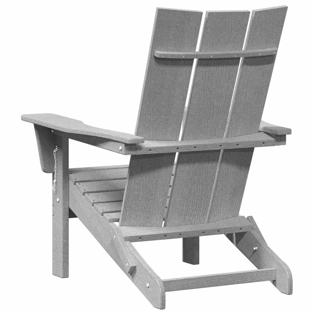 Garden Chair 2 pcs Light Grey 80.5 x 74.5 x 92 cm Polyethylene
