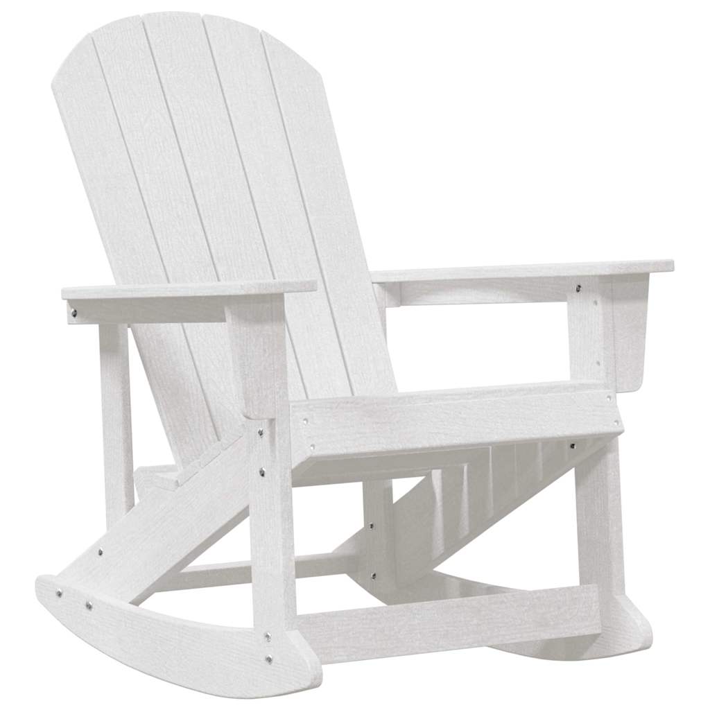 Adirondack Rocking Chairs 2 pcs White HDPE